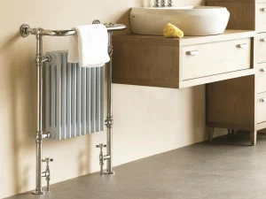 Cinier Вертикальный чугунный полотенцесушитель на полу Belle epoque