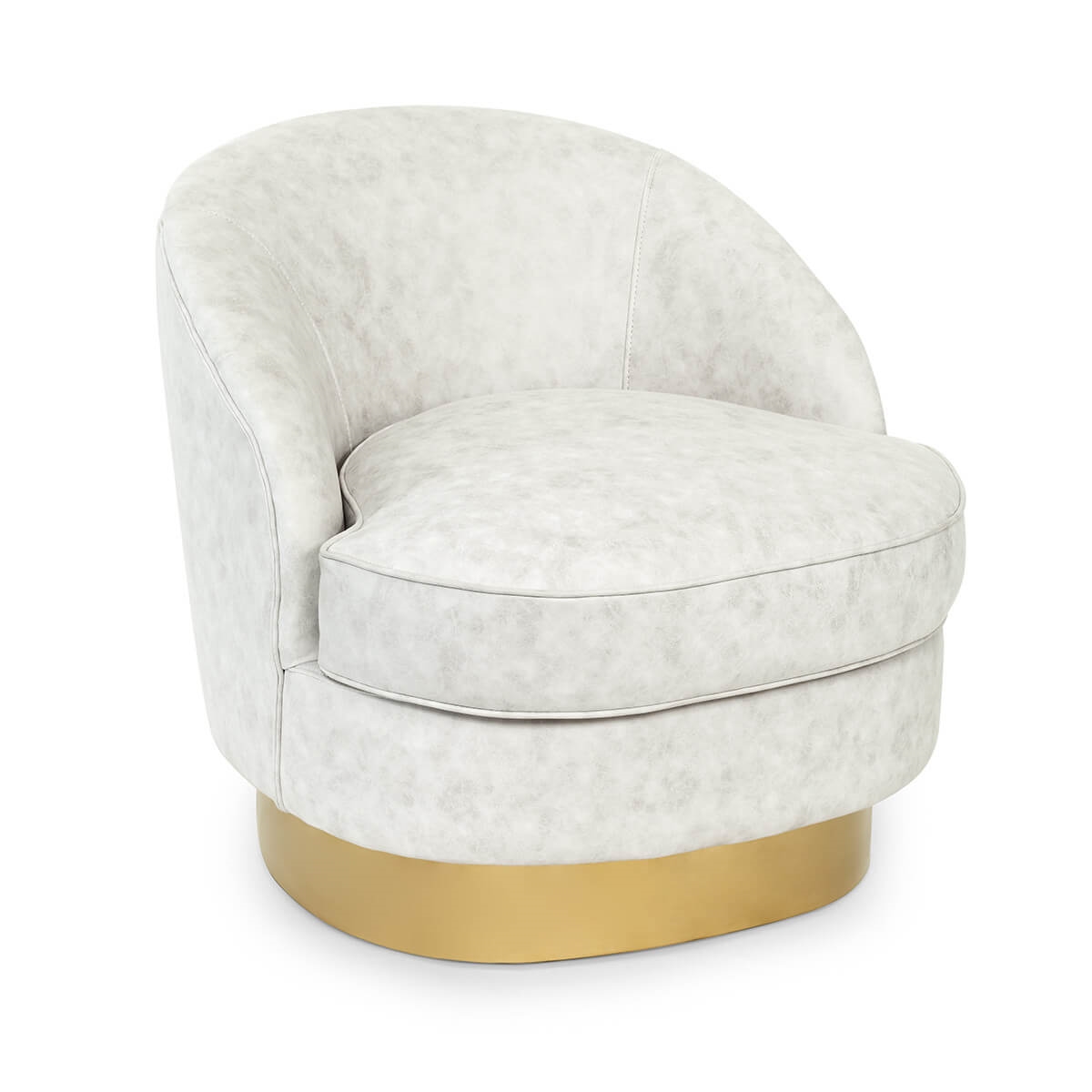 706057-10 ABHIKA КРЕСЛО КРУГЛОЕ WHITE 