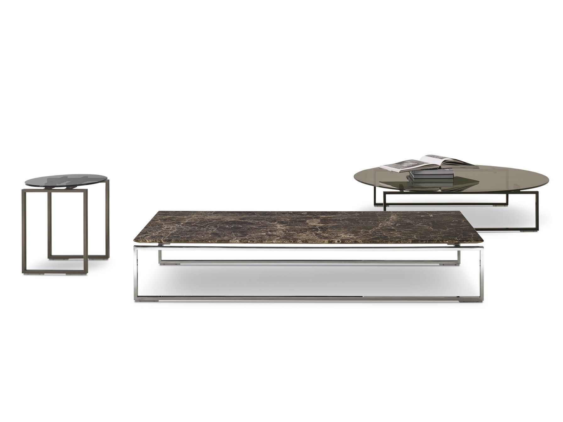 Высокий круглый Хрустальный журнальный столик i 4 Mariani Kubico ARCH-00132137 - Вид №1