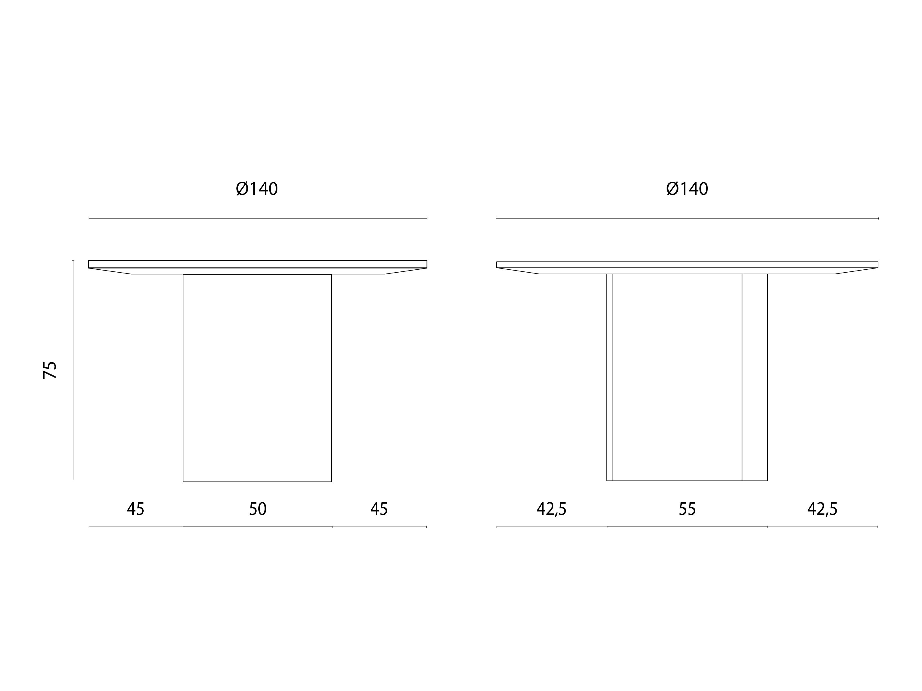Круглый обеденный стол Miniforms нами ARCH-00080195 - Вид №4