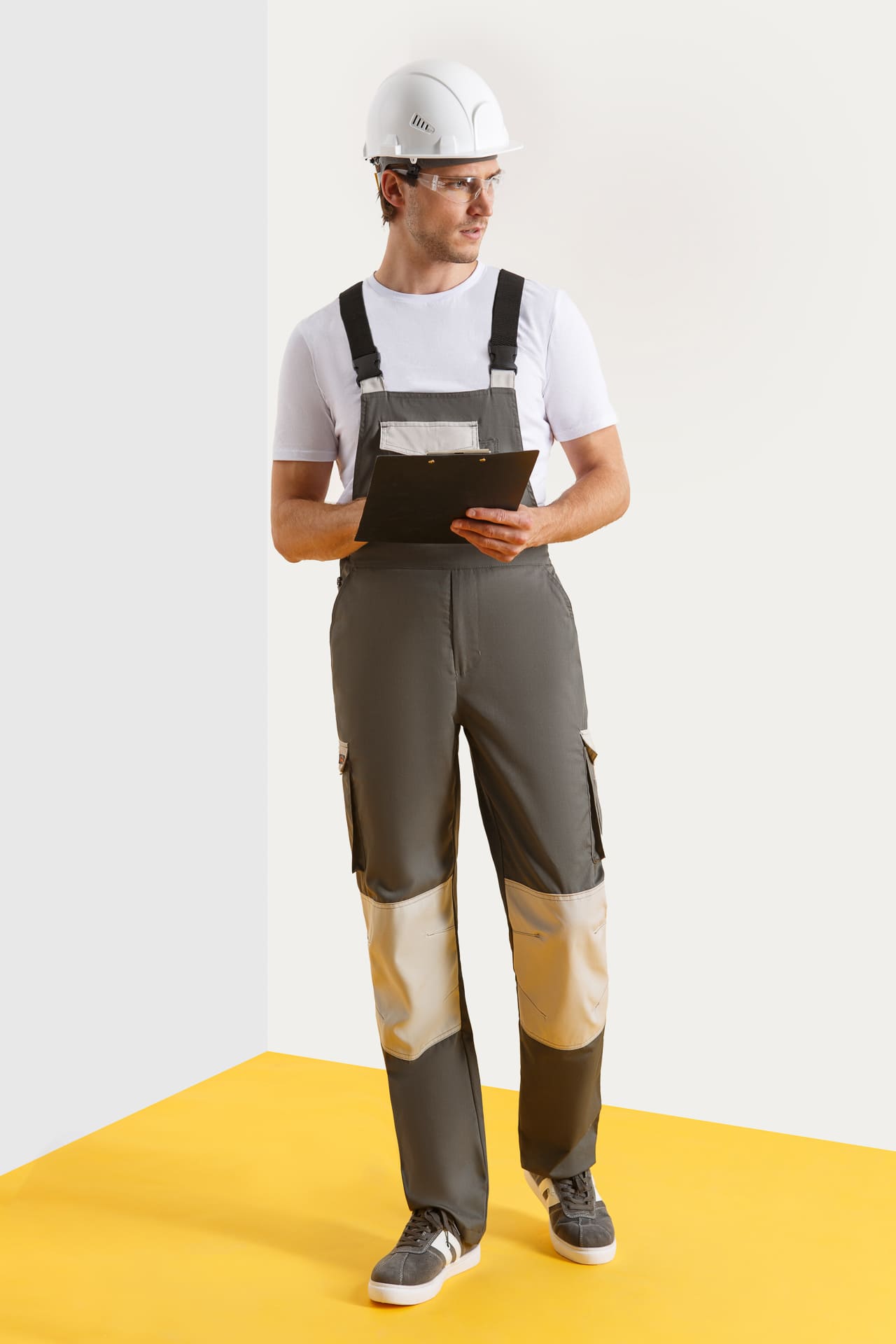 4991522 Костюм  NEW 2 серый хаки с серым песком STATUS  Летняя спецодежда  размер 64-66/170-176  - Вид №7