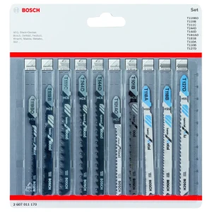 Набор пилок для лобзика по дереву и металлу Bosch 2607011170, 10 шт. 83497480 STLM-2028718