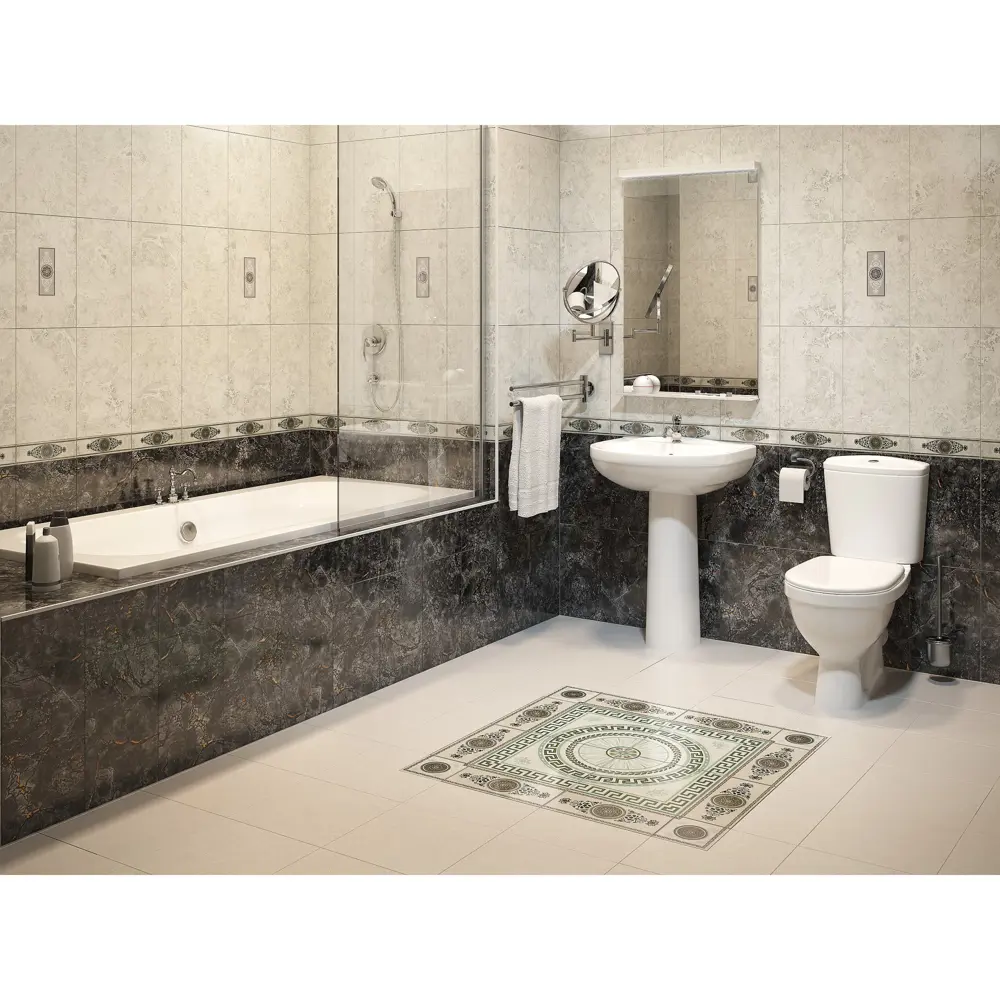 Керамогранит «Цезарь» 33х33 см 1.307 м2 цвет чёрный 13407977 STLM-2177127 PiezaROSA  - Вид №4