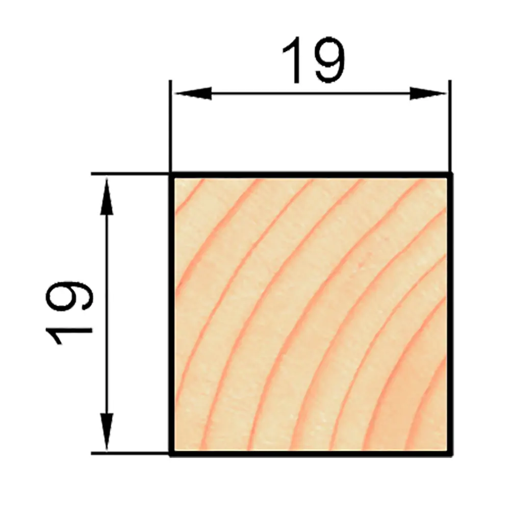 АРЕЛАН Декоративный брусок из сращенной сосны 19×19×2200 мм 81960938 STLM-0015510 - Вид №4