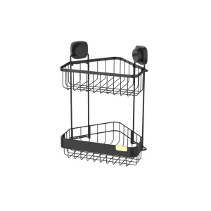 Полка для душа Iddis Soul LM002WC2Bi44 угловая 2 яруса цвет черный