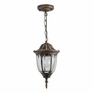 Уличный настенный светильник 30х16х16 см матовое золото Feron FERON ФОНАРЬ 00-3899094 Золото