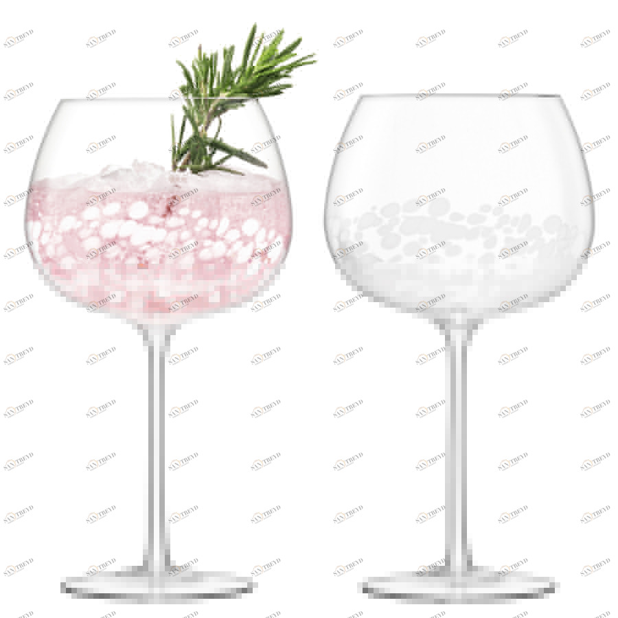 Набор из 2 круглых бокалов 650 мл Stipple LSA INTERNATIONAL STIPPLE 00-3863303 Белый 