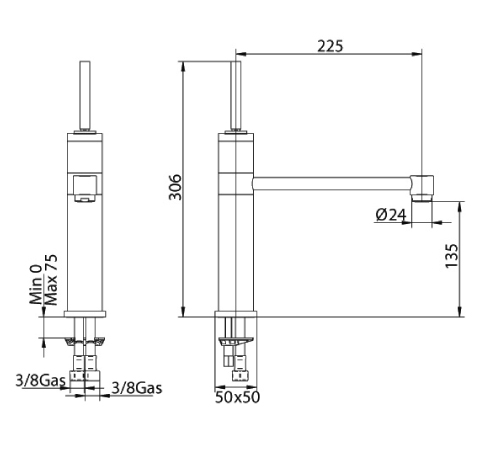 157120SN00 Смеситель Bandini Coco Santreyd - Вид №1