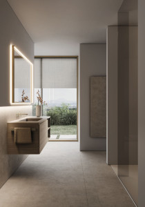 Подвесной туалетный столик с зеркалом