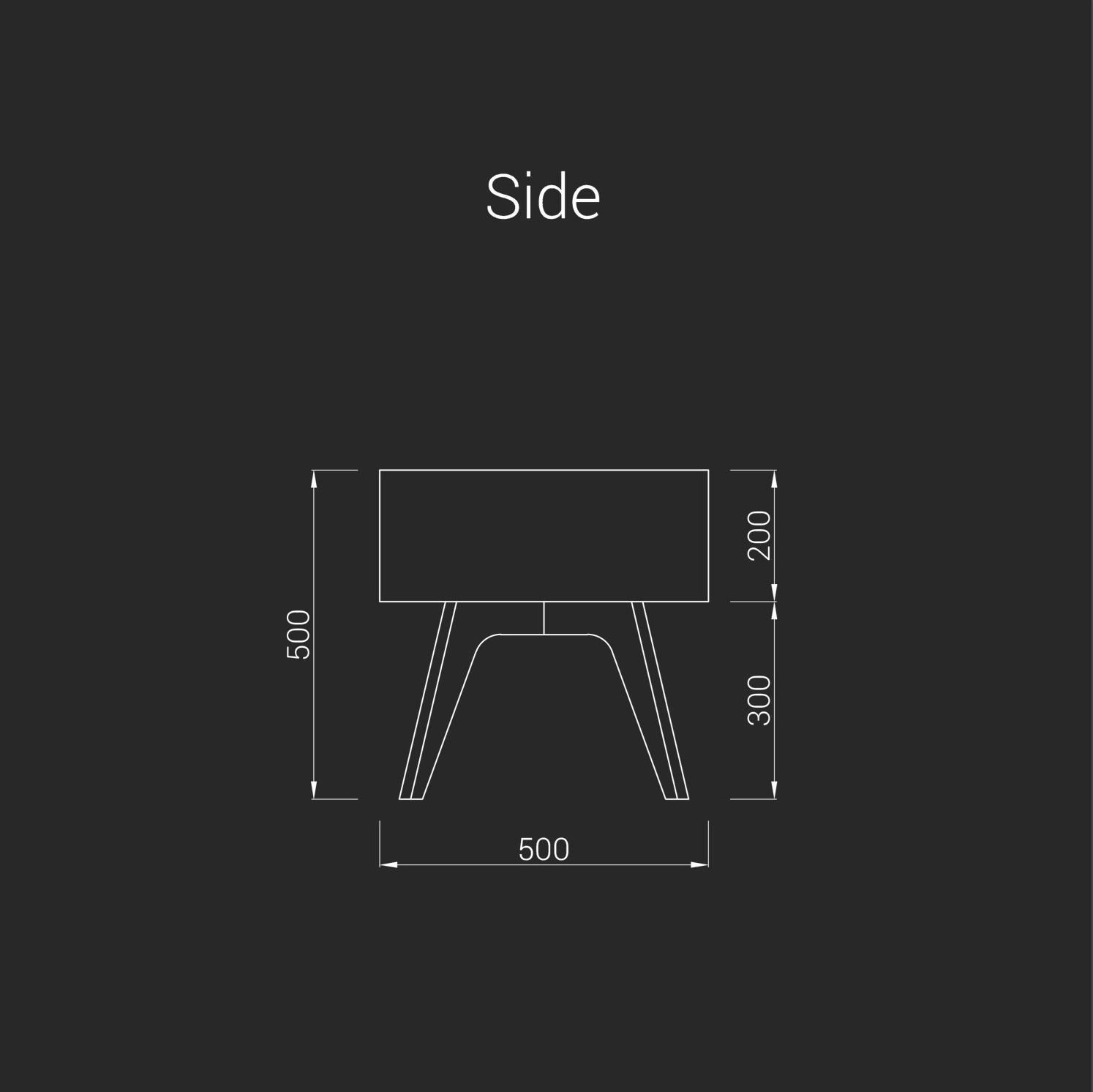 ODESD2 Прикроватный столик из стали и дерева H sun-id-1356214 - Вид №7