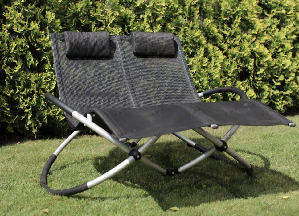 Шезлонг-лежак черный Concept double BESTA FIESTA  044662 Черный 