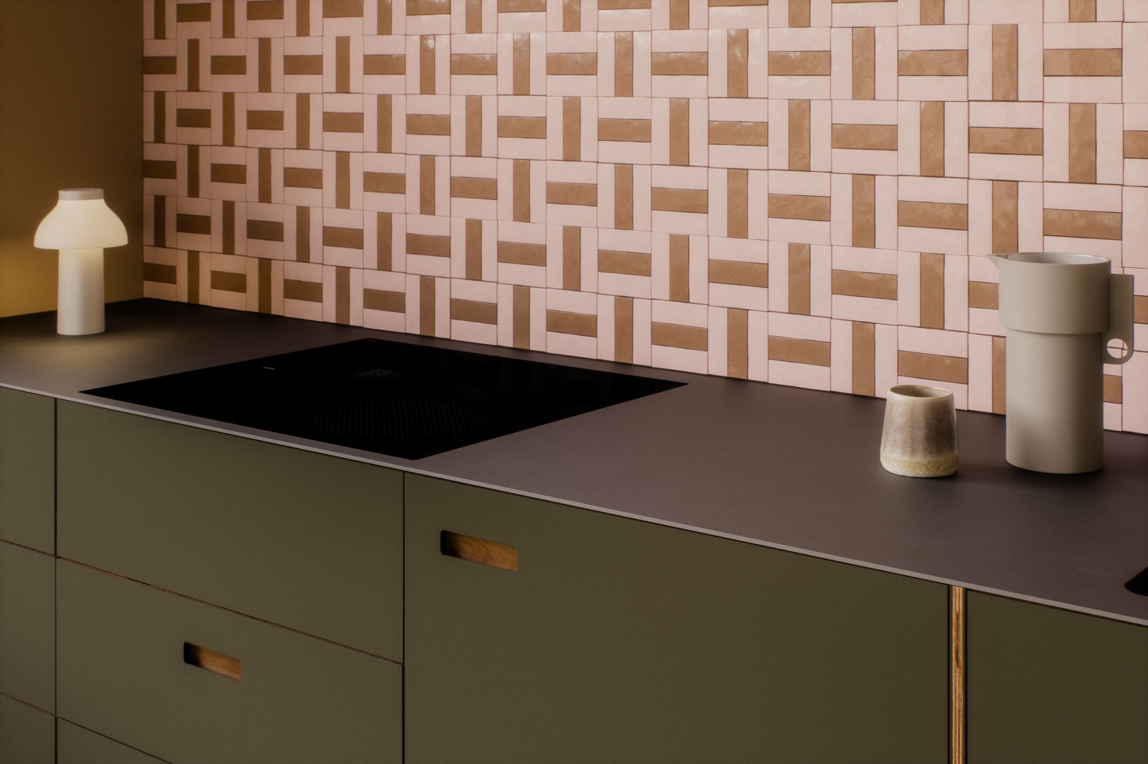 Линейная секционная кухня из линолеума и нержавеющей стали Neuvermoebelt SMART LINE KITCHEN SYSTEMS ARCH-00053119 - Вид №1