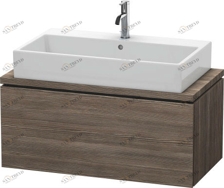 LC580305151 L-Cube Тумбочка для компактной консоли Сосна коричневая, декор Duravit