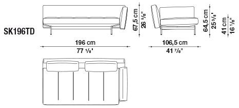 B&B Italia Модульный тканевый диван Saké sun-id-1382720 - Вид №11