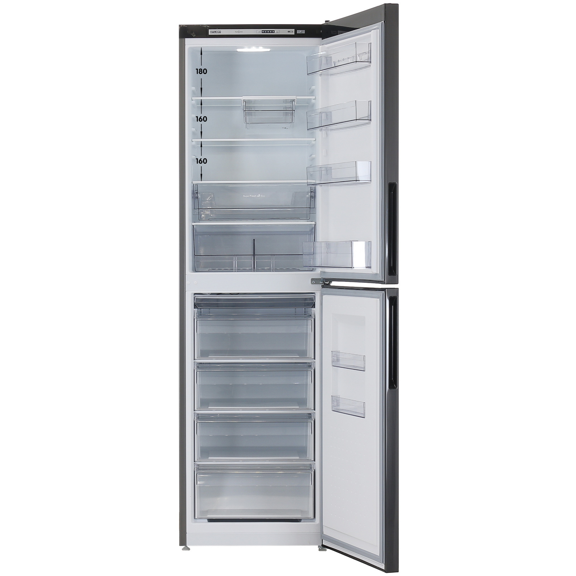 9031716 Холодильник с морозильником   ATLANT ХМ-4625-151 черный STDN-0019607 - Вид №1