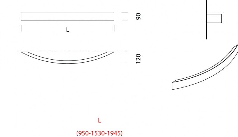 Экструдированный алюминиевый светодиодный настенный светильник Lucifero's LBS ARCH-00079491 - Вид №3