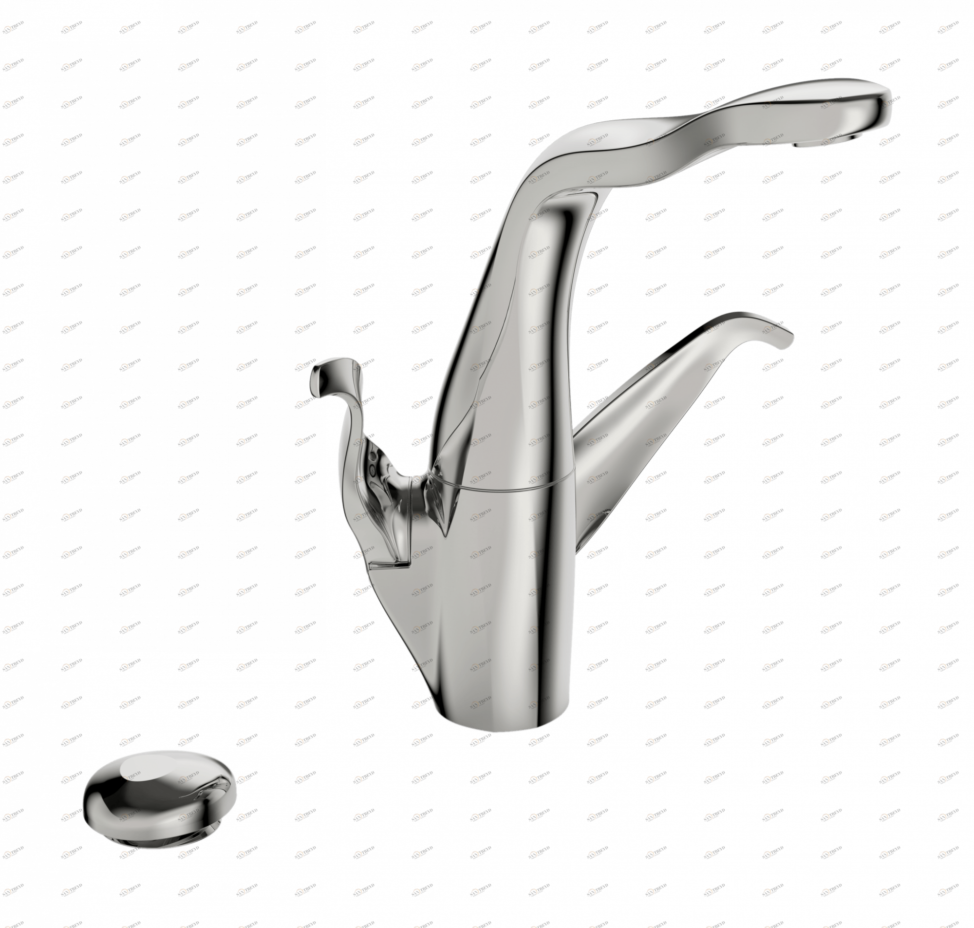 Oras 8225F Смеситель для кухни с клапаном, 230/12 V 8225F ALESSI Swan By Хром 