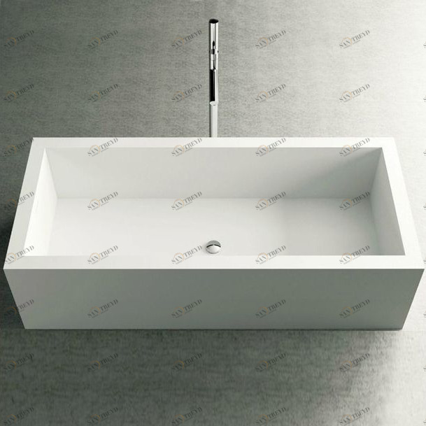 Moma Design Ванна из Corian 1800х800х500 Square белая SQ0301800