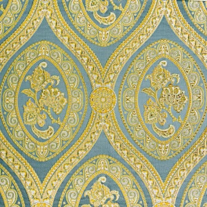 COLORISTICA Bakus P6669 col.33200 Ткань мебельная  Жаккард  SALEBakus Голубой / желтый