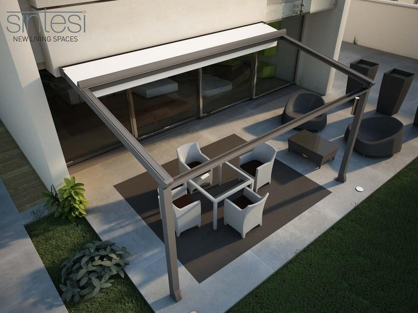 HELLA Пристроенная пергола из ПВХ со сдвижной крышкой Sintesi sun-id-1496092 - Вид №2