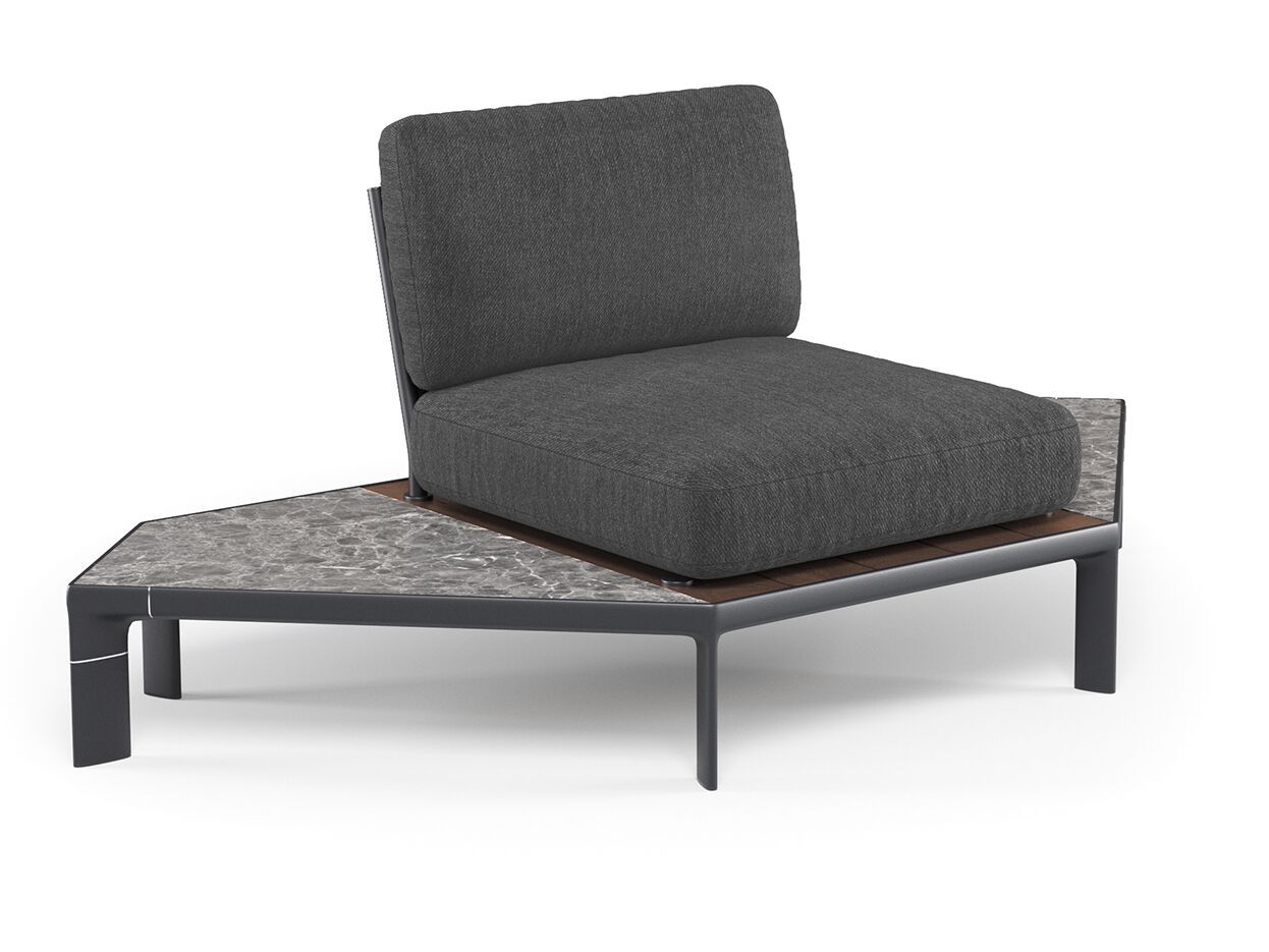 Тканевое мягкое угловое садовое кресло emu Tami ARCH-00104617 - Вид №1