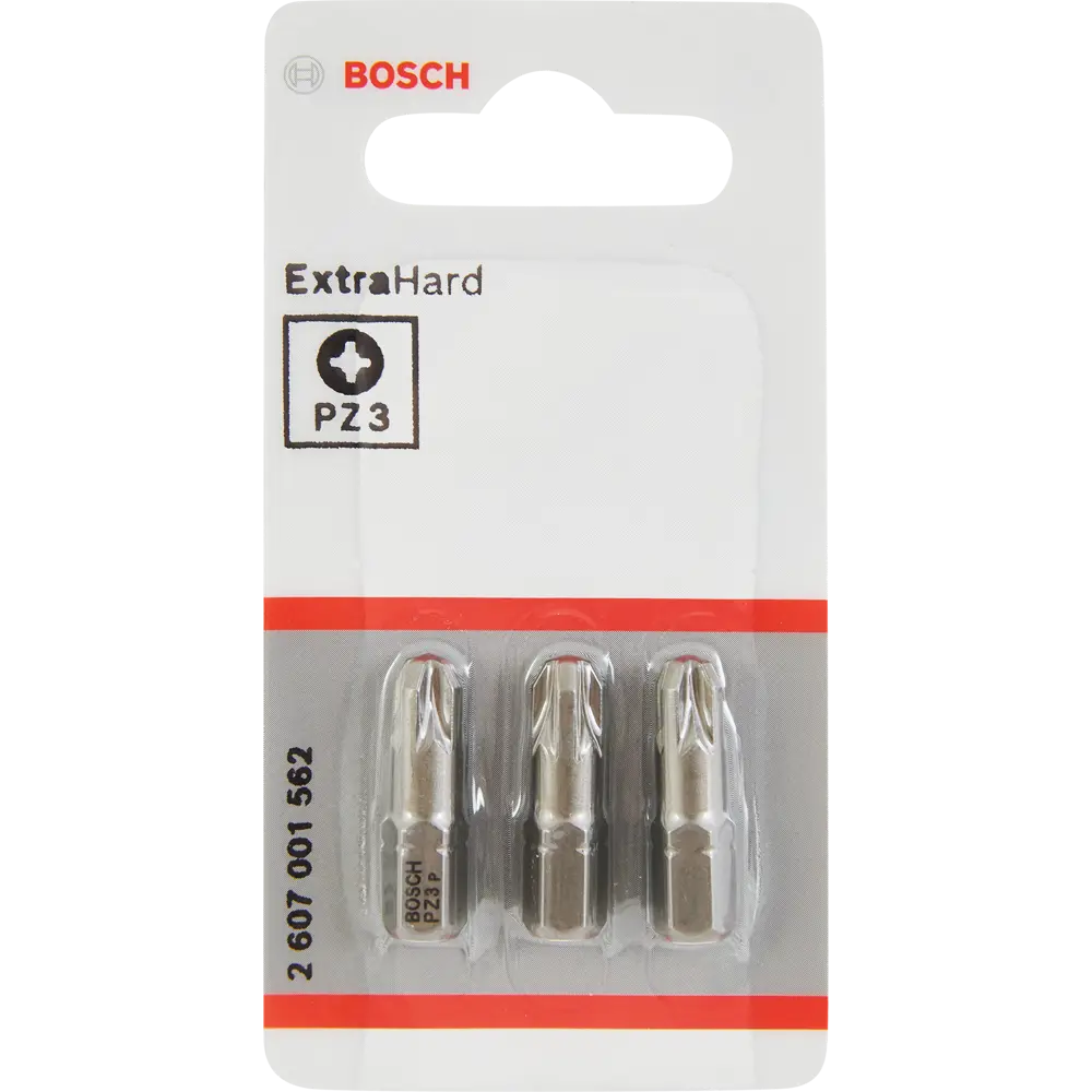 Бита крестовая Bosch Extra Hard 2607001562 PZ3x25 мм, 3 шт. 83433302 STLM-2014576 BOSCH PROFESSIONAL  - Вид №1
