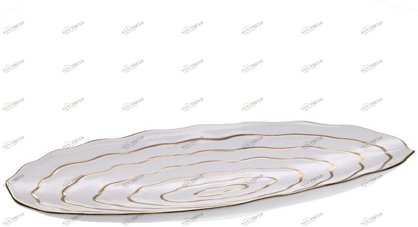Fos Ceramiche Центральное украшение из фарфора Antithesis oro e platino Ct.cf-2001