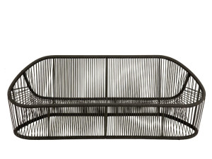 2-местный стальной и ПВХ садовый диван