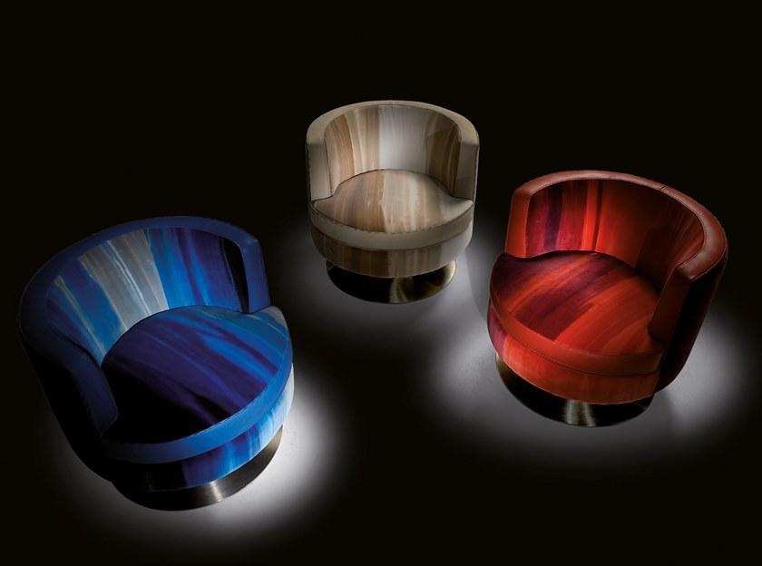 Borzalino Вращающееся кресло из бархата sun-id-1505808 - Вид №5