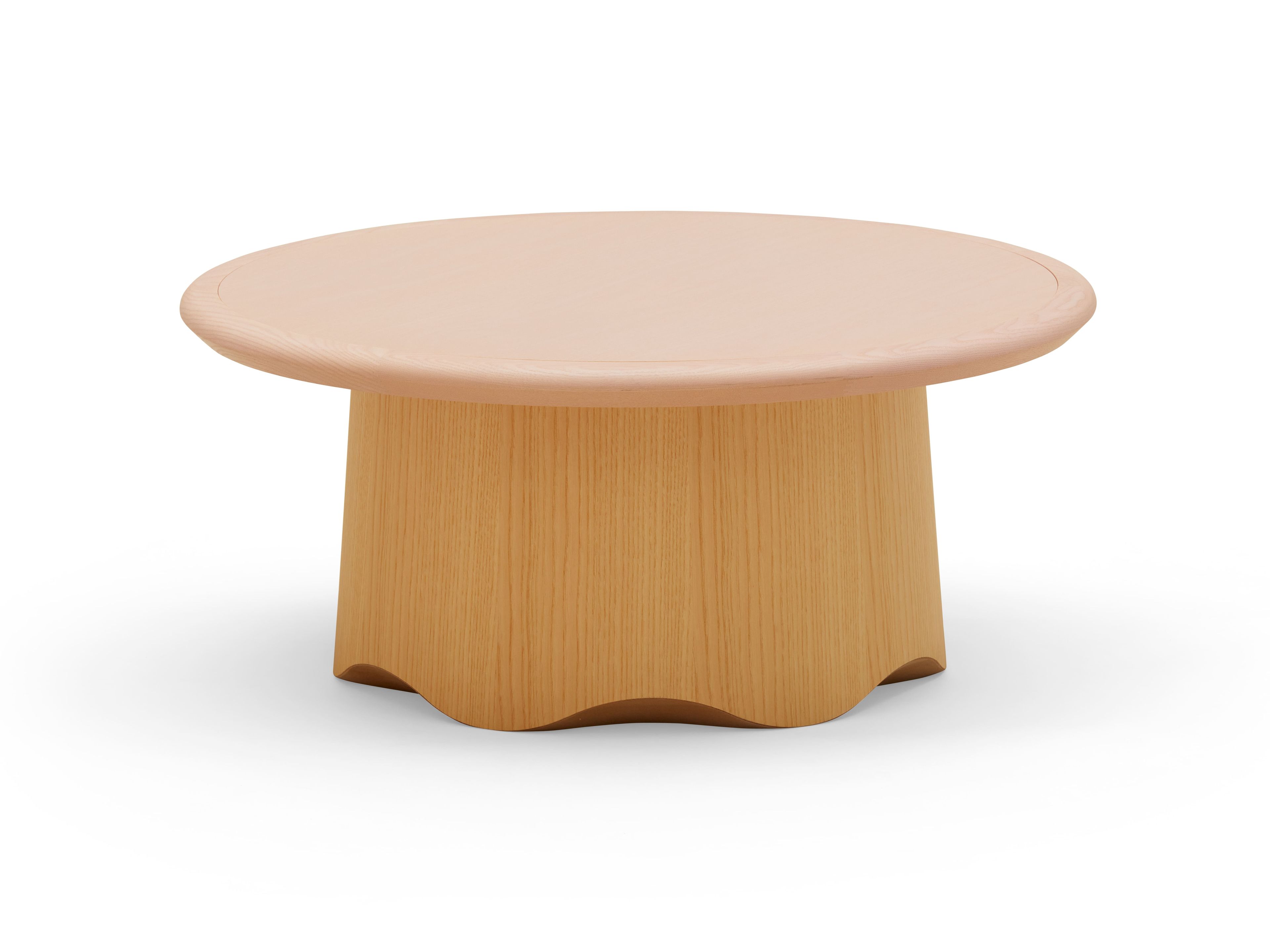 Круглый низкий журнальный столик из ясеня Billiani ARCH-00132018