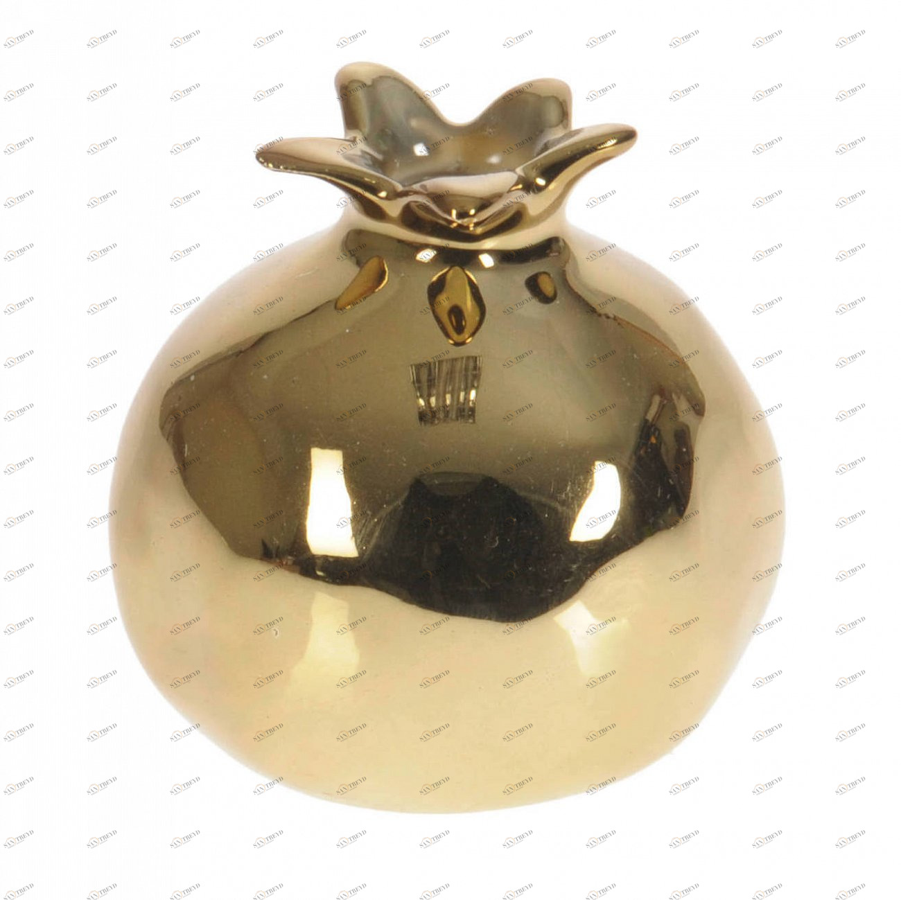 Статуэтка керамическая золотая "Гранат" TO4ROOMS РАСТЕНИЯ 00-3893243 Золото 