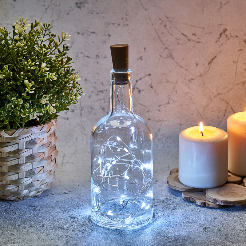 82720394 Нить светодиодная Роса с пробкой 20LED холодный белый свет 2 м STLM-0034775 Santreyd  - Вид №9