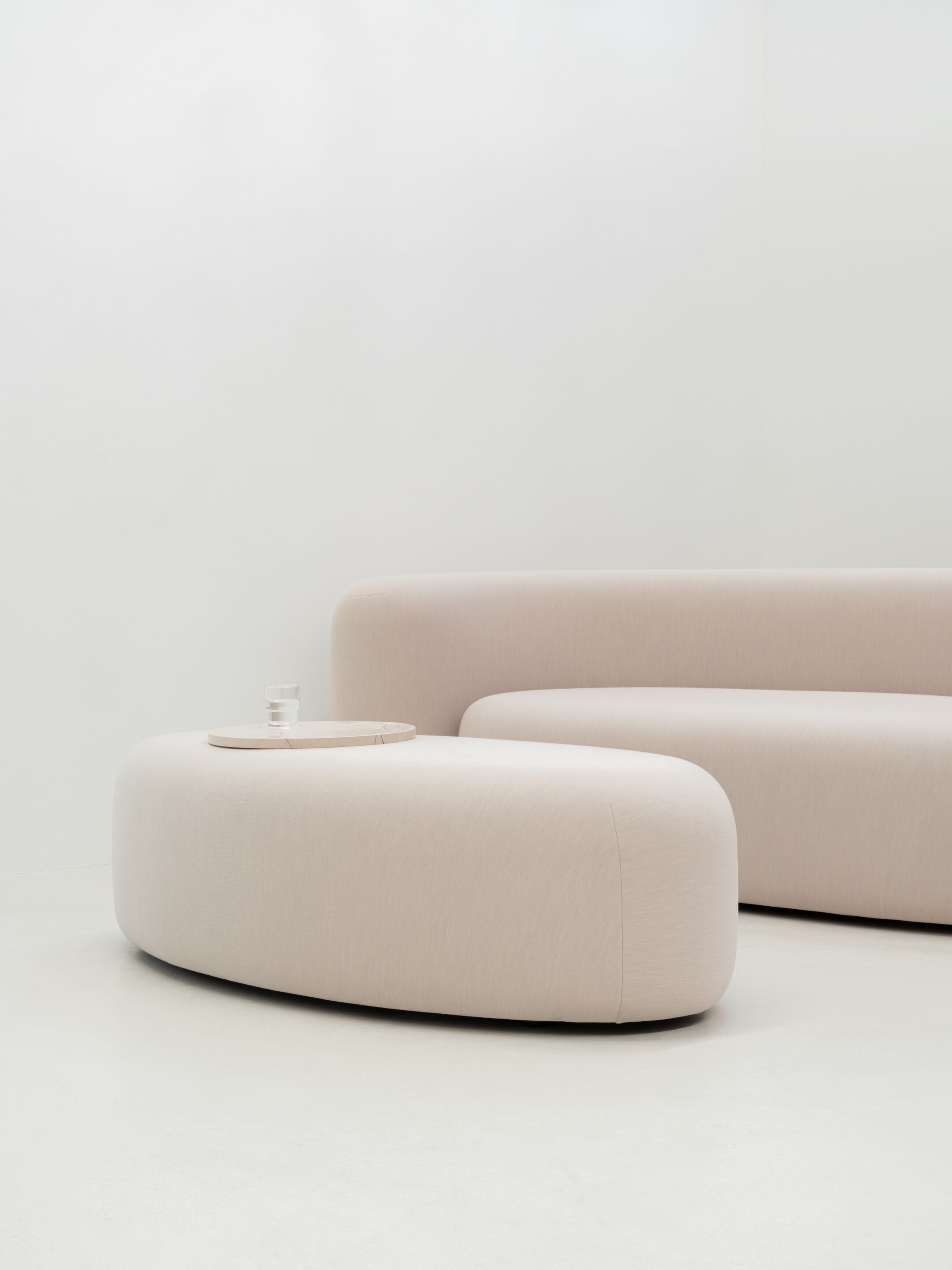 Овальный пуф из ткани La Cividina Лиссе ARCH-00017570 - Вид №3