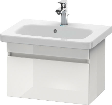 DS637900707 Тумбочка подвесная компакт DuraStyle #DS6379 580 x 368 мм Бетонно-серый матовый декор Duravit - Вид №1