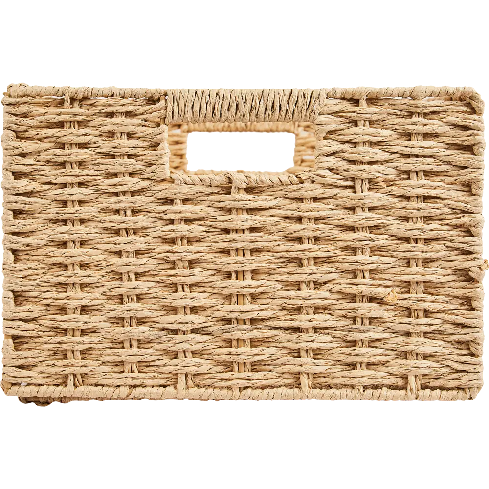 SPACEO Корзина для хранения из бумажных нитей 38×28×18 см бежевая 89344360 Kub STLM-1080008 - Вид №2