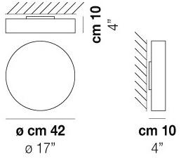 Vetreria Vistosi Потолочный светильник из сатинированного стекла Sogno sun-id-1488866 - Вид №3