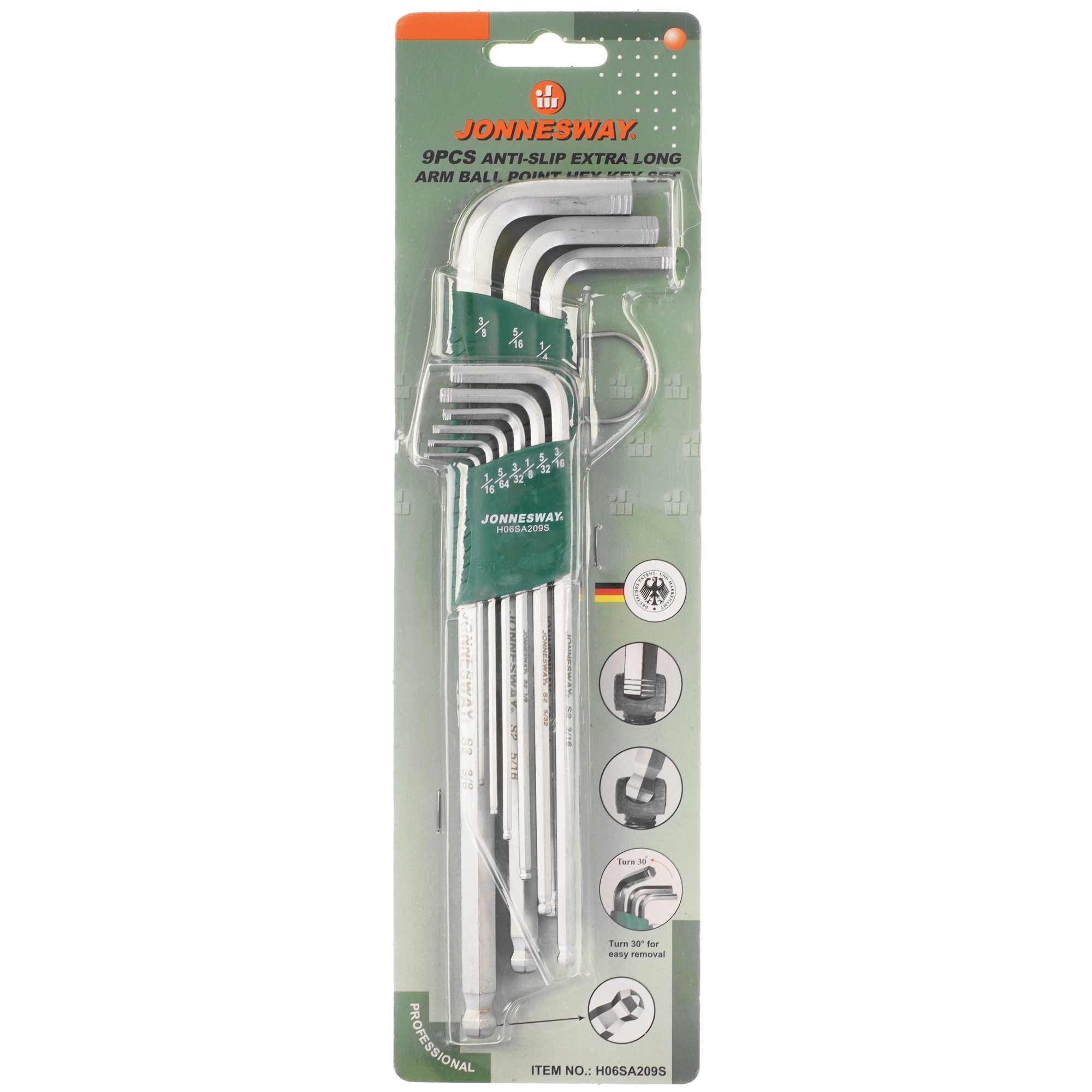Набор ключей Jonnesway H06SA209S 9182034 STDN-0124307 - Вид №3