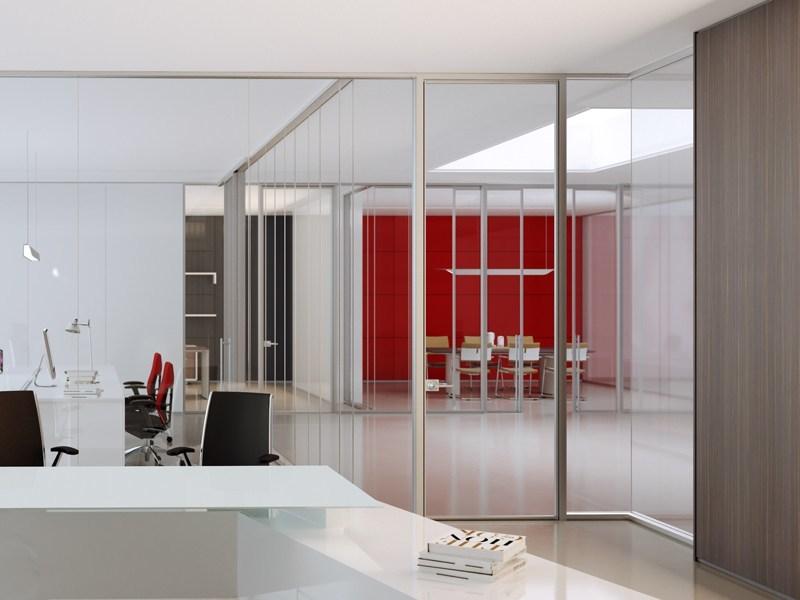 MASCAGNI Мобильная стена из алюминия и стекла для офиса Allinone sun-id-1370513 - Вид №18