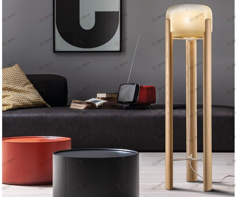 Vetreria Vistosi Торшер из дерева и стекла Sata sun-id-1482599