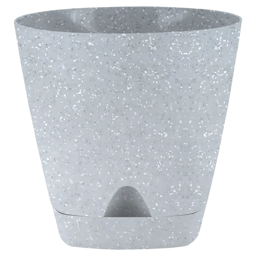 Горшок цветочный Ingreen Stone ø17 h16.5 см v2.5 л пластик серый 87209991 STLM-2178494 - Вид №1