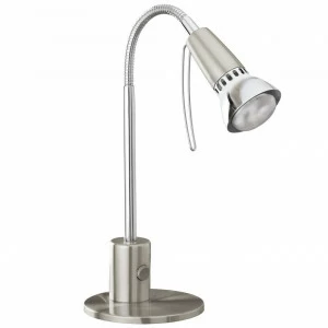 Настольная лампа Eglo Fox 1 86955 EGLO КЛАССИЧЕСКИЕ 079518 Белый;серебро