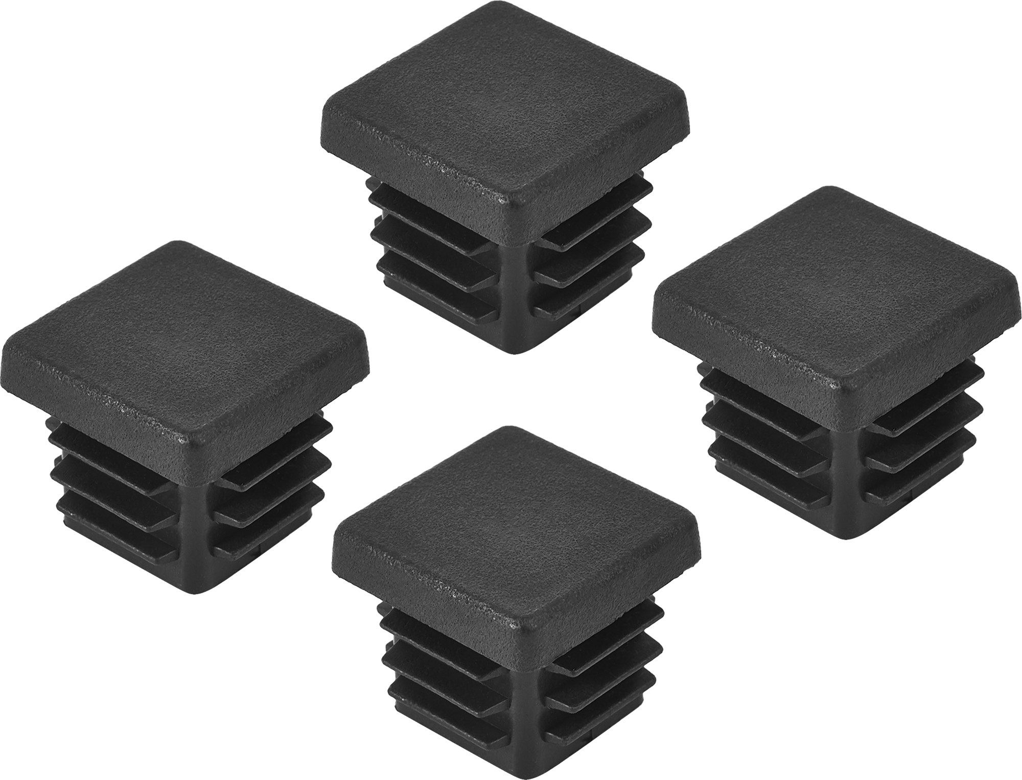 86491961 Заглушка универсальная 30x30 мм полипропилен черный, 4 шт. STLM-0069393 Santreyd  - Вид №2