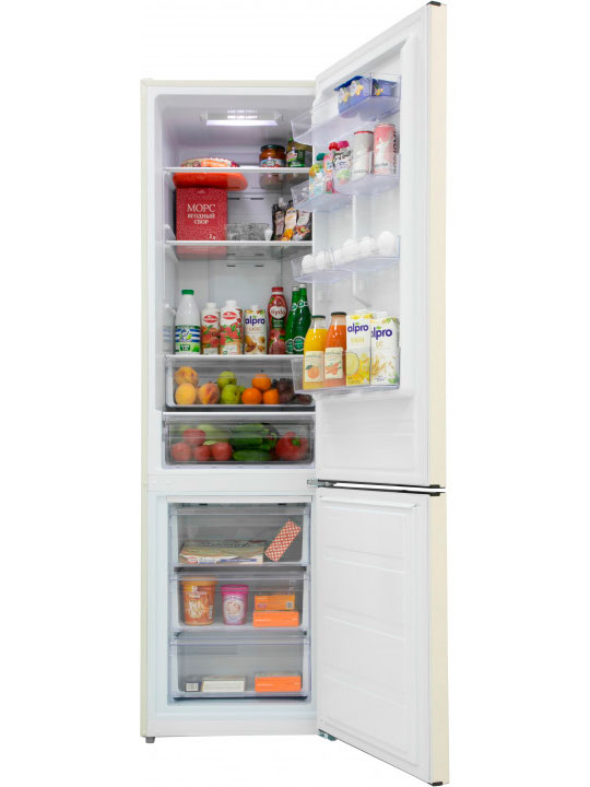 9140469 Холодильник с морозильником   Schaub Lorenz SLU C201D0 X бежевый STDN-0113462 - Вид №3