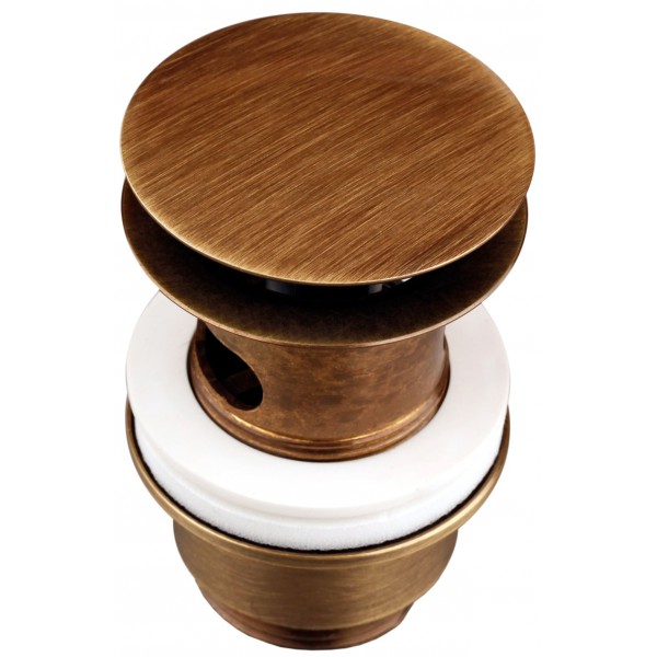 Донный клапан MIGLIORE с переливом ML.RIC-10.106.DO - золото, 'клик-клак'  - Вид №2