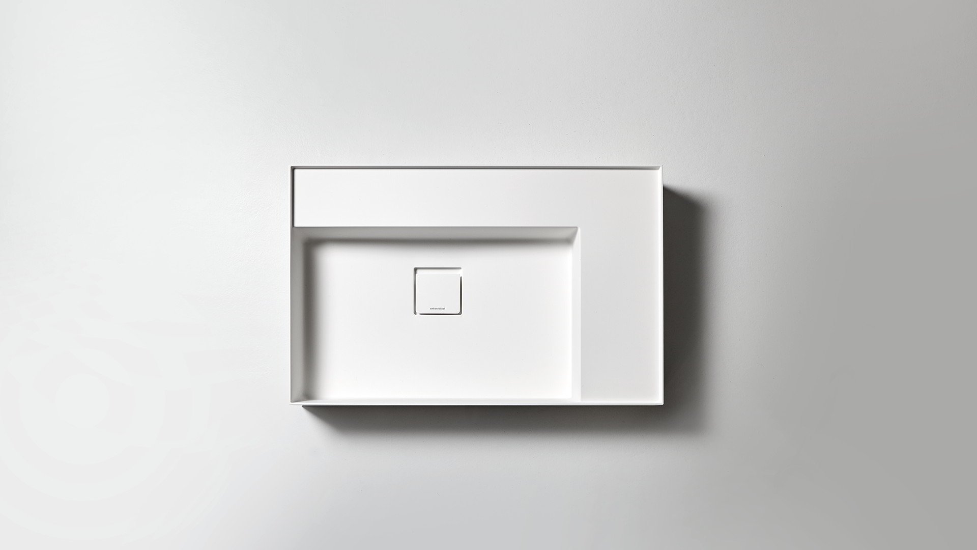 Graffiomood Подвесная раковина настенная прямоугольная Antoniolupi  белая  - Вид №8