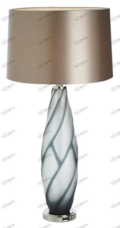 Настольная лампа Sofia 5824 PUSHA ВАЗА 061982 Бежевый;прозрачный;синий 