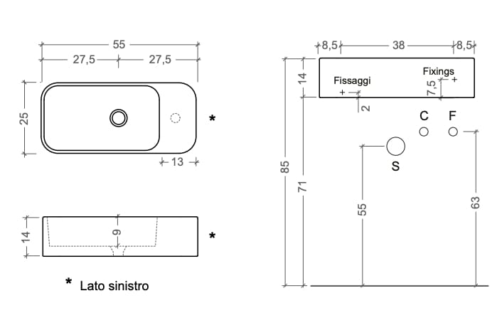 Керамическая прямоугольная столешница Nic Mini Living ARCH-00146164 - Вид №7
