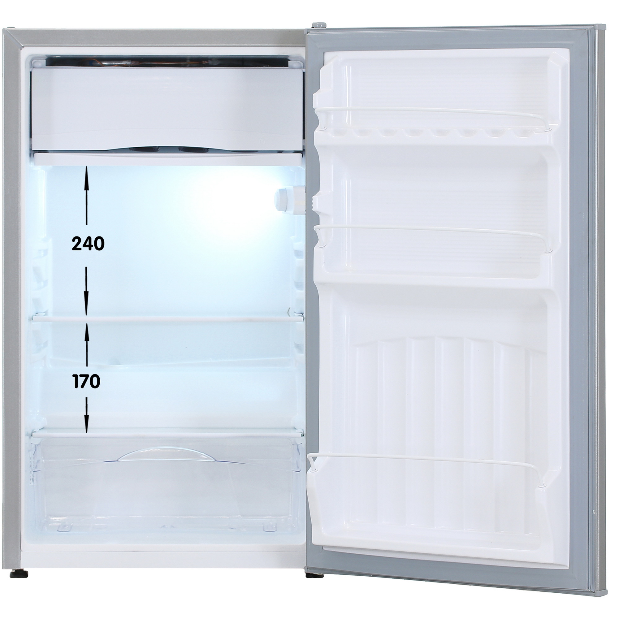 9055865 Холодильник компактный   Nordfrost NR 403 S серебристый STDN-0127900 - Вид №1