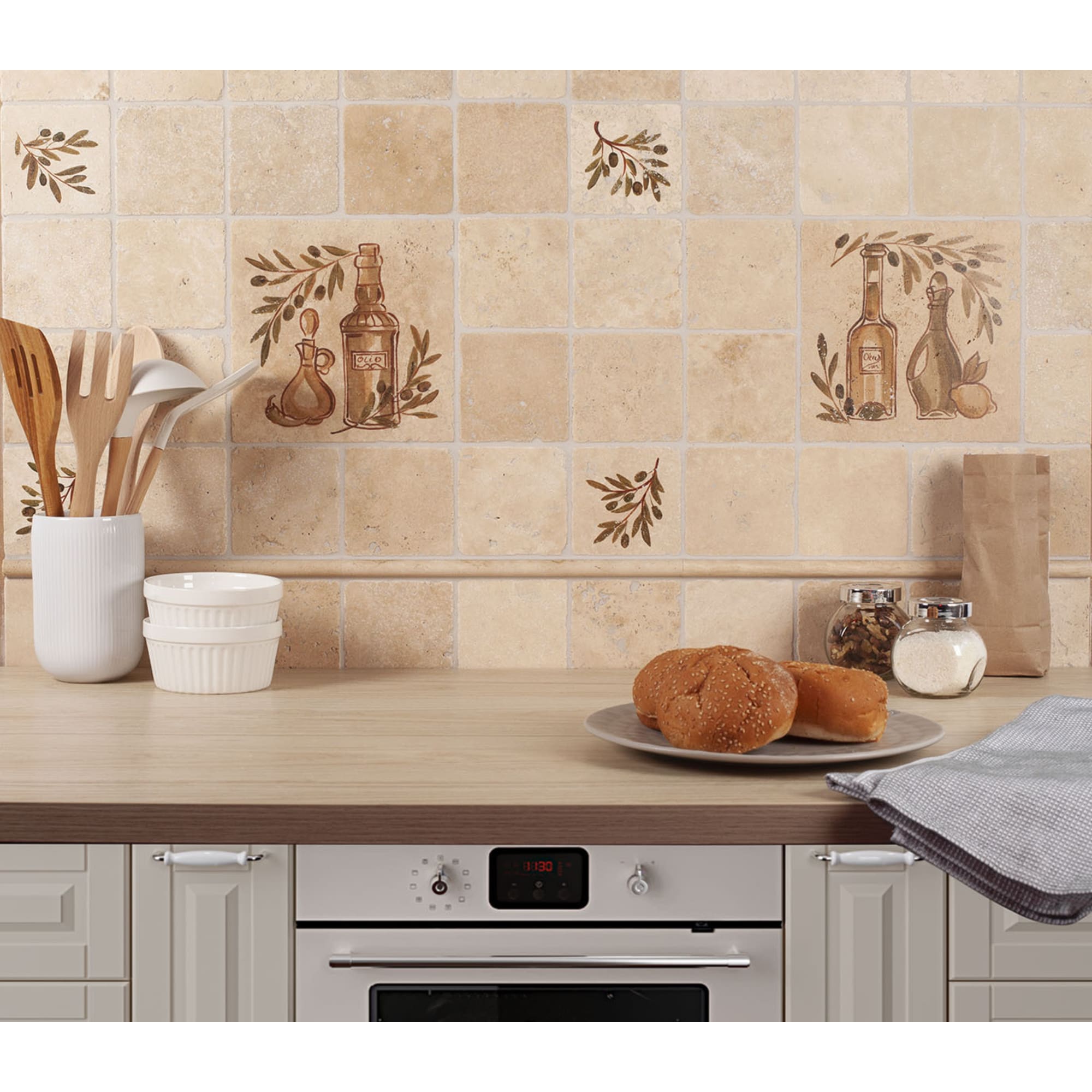 16993406 Декор Provance Оливки 6 10х10 см Травертин Provance Santreyd  - Вид №9