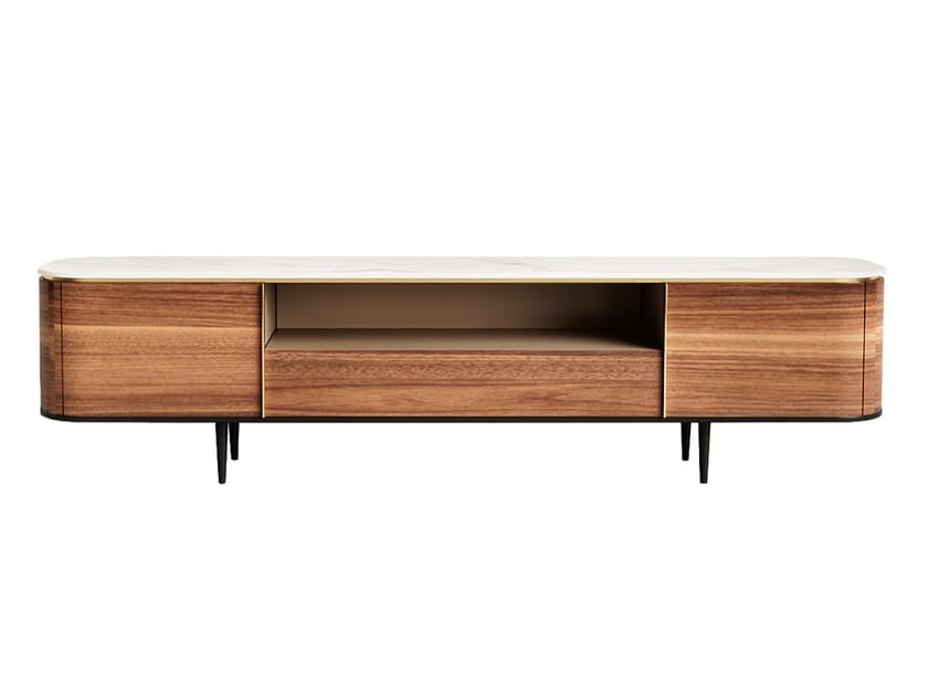 Низкий деревянный шкаф для телевизора с ящиками ANA ROQUE INTERIORS Elegance ARCH-00090666